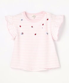 組曲 KIDS 【80-100㎝】 フルーティーボーダーTシャツ