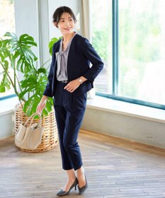 Tiaclasse L 【ダブルクロス・洗える】カラーレスジャケット