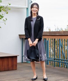 Tiaclasse L 【ダブルクロス・洗える】カラーレスジャケット