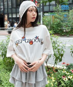 WEGO 【ユニセックス着用ITEM/機能T】接触冷感モチーフ刺繍グラフィックT（SS）