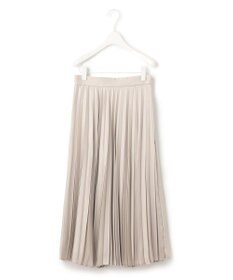 ICB 【洗える】 レザーライクプリーツスカート