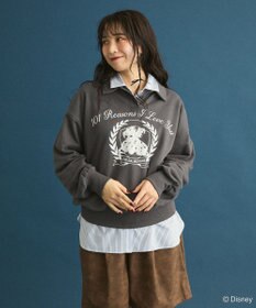 Green Parks １０１匹わんちゃん／ポロ衿裏毛スウェット