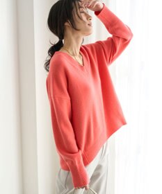 UNFILO ウールカシミヤ Vネックニット