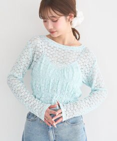 earth music&ecology SET2点カットレースプルオーバー＋ビスチェ