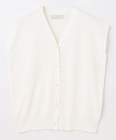 ANY 【洗濯機可】パールポイントフレンチスリーブニット