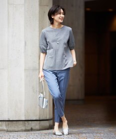 J.PRESS LADIES L 【WEB限定カラーあり・抗菌消臭・吸水速乾】サッカージャージー ボリュームスリーブ カットソー
