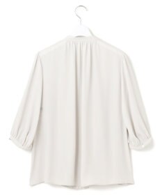 23区 L ライトバックサテンアムンゼン ギャザーブラウス