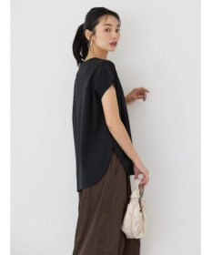 AMERICAN HOLIC 接触冷感フレンチスリーブタックポンチプルオーバー