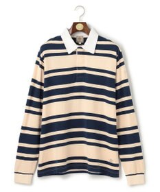 J.PRESS MEN ソフトタッチコットンマルチボーダー ラガーポロシャツ