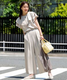 ANY SIS 【洗える】シアーランタンスリーブ カーディガン