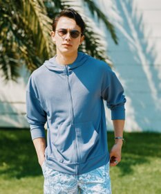 San-ai Resort（三愛水着楽園） ★新色ブルー入荷【UPF50＋】　ユニセックス　サーマルラッシュパーカー　S・M・L　【Reir（レイール）】