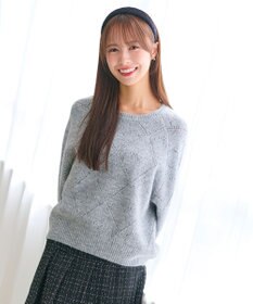 Feroux ハート柄ニット プルオーバー