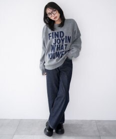 WEGO グラフィックニットプルオーバー