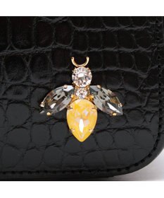 A.D.M.J. 【牛革】クロコ型押し ザ・ビーDカン付ミニトート