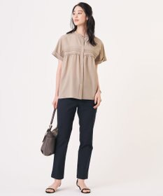 J.PRESS LADIES 20チノストレッチ テーパード パンツ