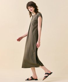 BEIGE， 【WEB限定・洗える】MELISSA / バックシフォンスキッパーロングワンピース