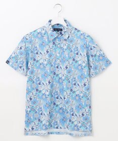 23区GOLF 【MEN】【UVケア/吸水速乾】スプリングフラワー柄 半袖ポロシャツ