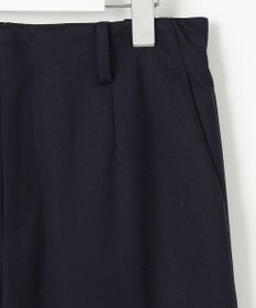 J.PRESS LADIES S 【セットアップ対応・洗える・抗菌防臭】T/Cポンチ セミワイド パンツ