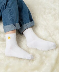 WEGO アニマル刺繍ワンポイントソックス