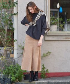 23区 【SLOW】コンパクトシングルジャージー ポンチョ風 Tシャツ