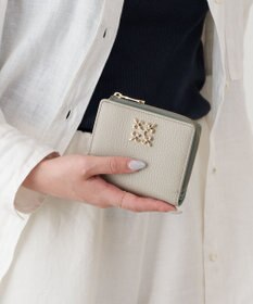 russet ＜お財布人気NO.1＞モノグラムプレートハーフウォレット(SO-376)