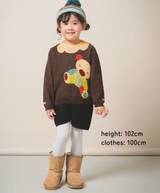 ami amie 【UNISEX】カラフルくまプルオーバー 85cm～130cm