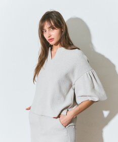 GRACE CONTINENTAL バルーンスリーブカットトップ