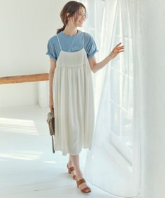 23区 【SLOW/一部店舗限定】カットジャカード キャミソールワンピース