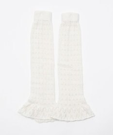 WEGO 透かし編みフリルレッグカバー