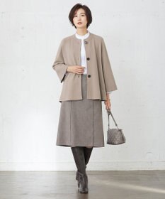 J.PRESS LADIES L 【洗える】Mixツイードチェック スカート