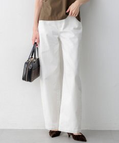 23区 【一部先行予約/見上愛さん着用/接触冷感】23区DENIM サマー ストレート ワイド パンツ ホワイト系