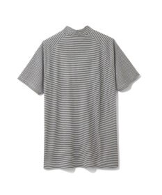 ZERO HALLIBURTON メランジ ボーダー モックネック シャツ ZHG-A4S5 82815 ゴルフウェア