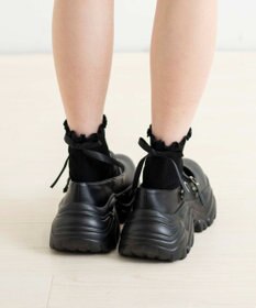 WEGO バックリボンクルーソックス