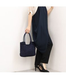 UNBILLION カシュカシュ cachecache / メタリックコード柄編みトートバッグ