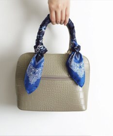 Marca ＜秋の新作＞【Marcaオリジナル】馬具＆ペイズリー 小判 シルクツイル スカーフ