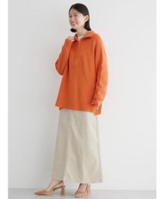 AMERICAN HOLIC バイパチハーフＺＩＰ片畦ニットプルオーバー　