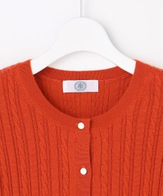 J.PRESS LADIES L KNIT BASIC クルーネック カーディガン