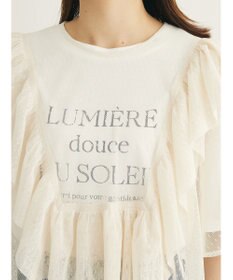 Green Parks ■ＥＳＣＡＲ　ドットチュールフレアヨークプルオーバー