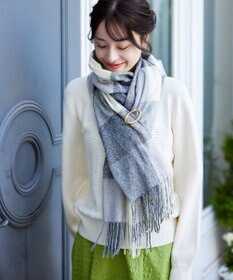 Tiaclasse 大判チェックマフラー