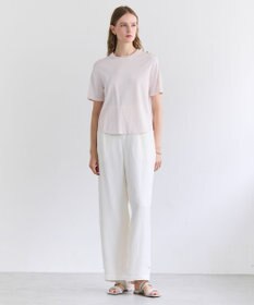 BEIGE， NADIA / ストレッチ メタルボタンニット