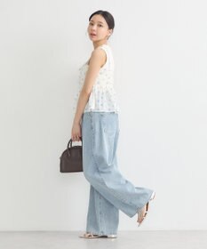 earth music&ecology 花柄ギャザーキャミビスチェ