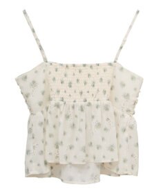 earth music&ecology 花柄ギャザーキャミビスチェ