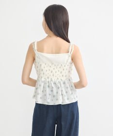 earth music&ecology 花柄ギャザーキャミビスチェ