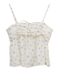 earth music&ecology 花柄ギャザーキャミビスチェ