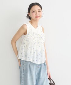 earth music&ecology 花柄ギャザーキャミビスチェ