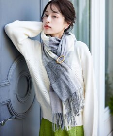 Tiaclasse 大判チェックマフラー