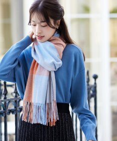 Tiaclasse 大判チェックマフラー