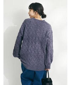 CRAFT STANDARD BOUTIQUE 洗えるモールケーブルニットチュニック