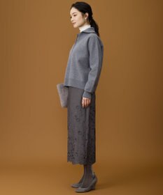 自由区 L 【SHIHOさん着用】ボイルドウールハーフジップ ニット