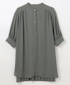 ANY L 【洗濯機可】バックプリーツシャツ